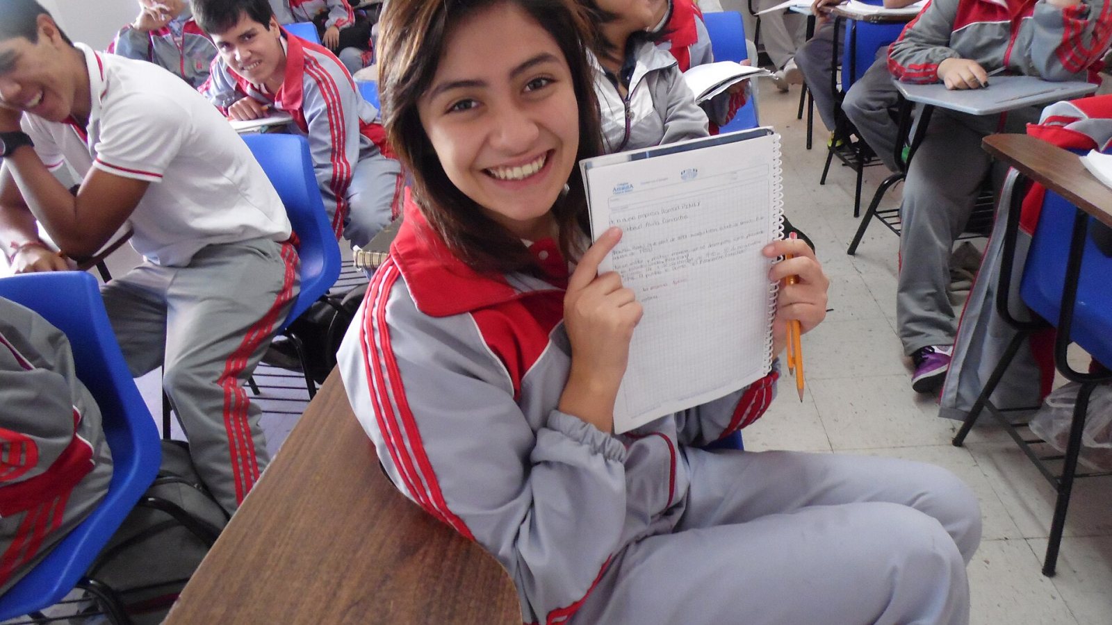 Salón de clases de una escuela pública en México