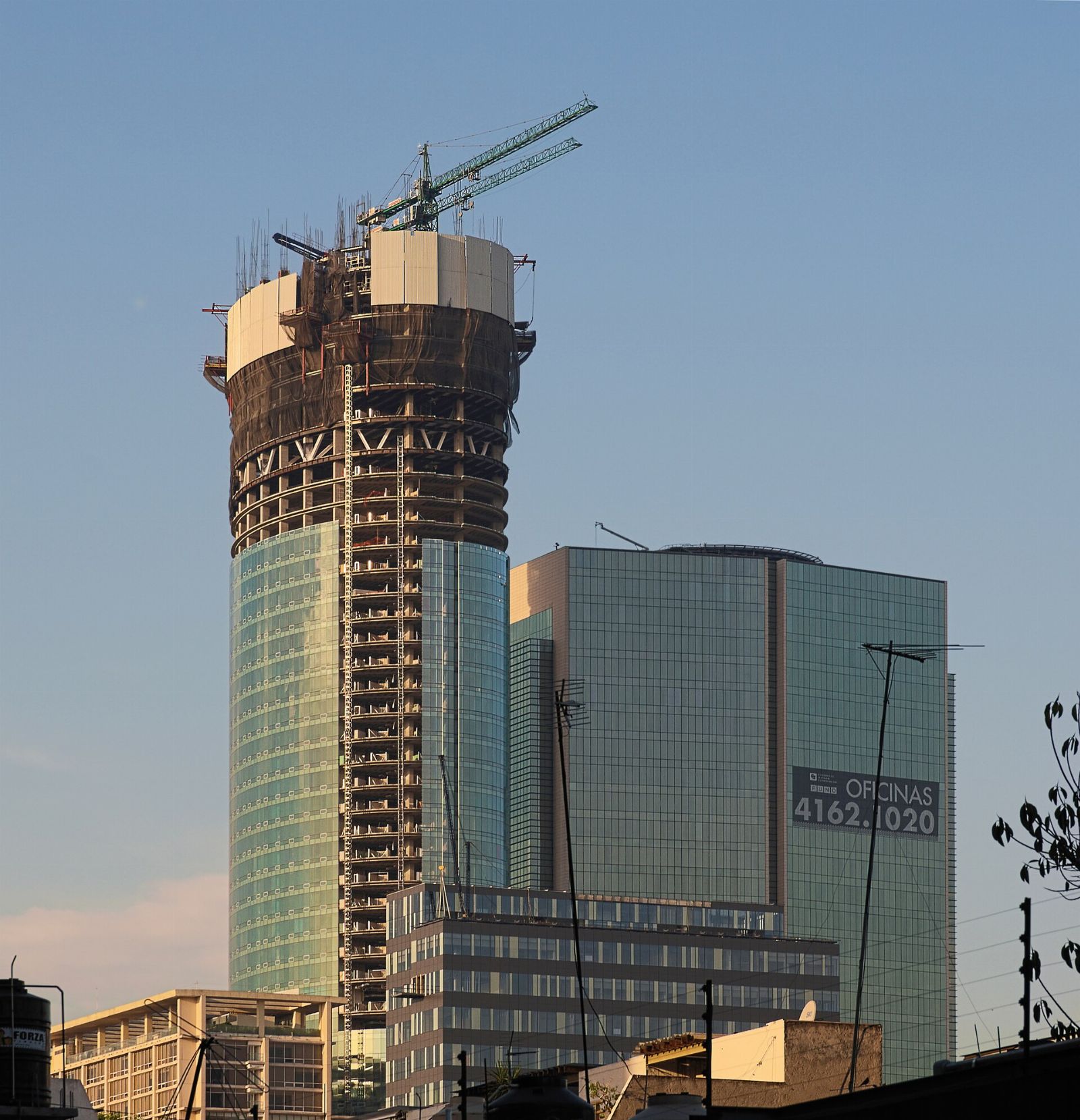 Obra en construcción en México