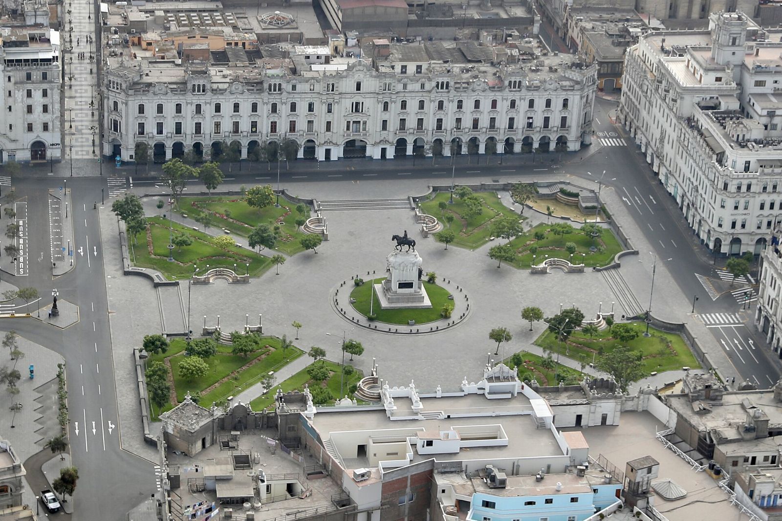 Plaza San Martín en Lima, Perú