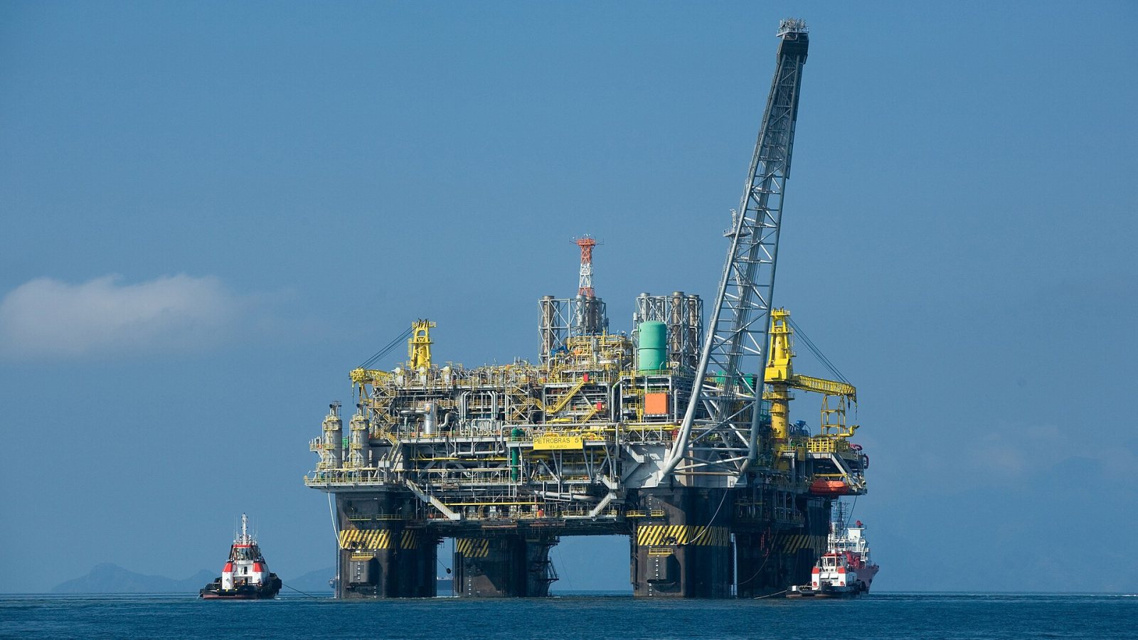 Plataforma petrolera en el mar, en una imagen de archivo