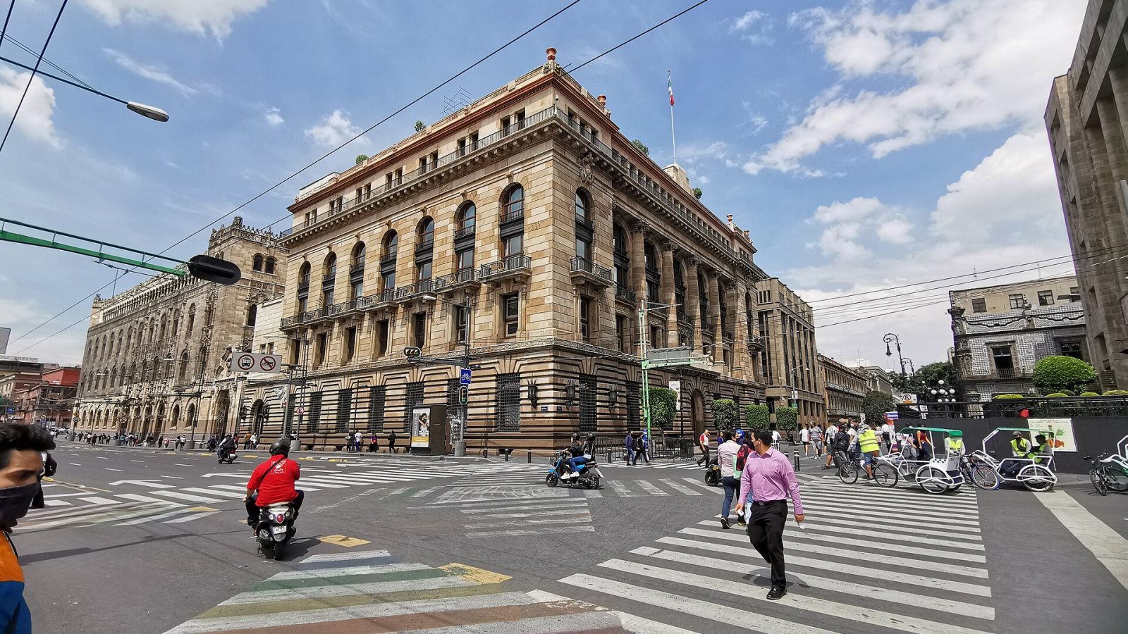 Edificio del Banco de México en la Ciudad de México